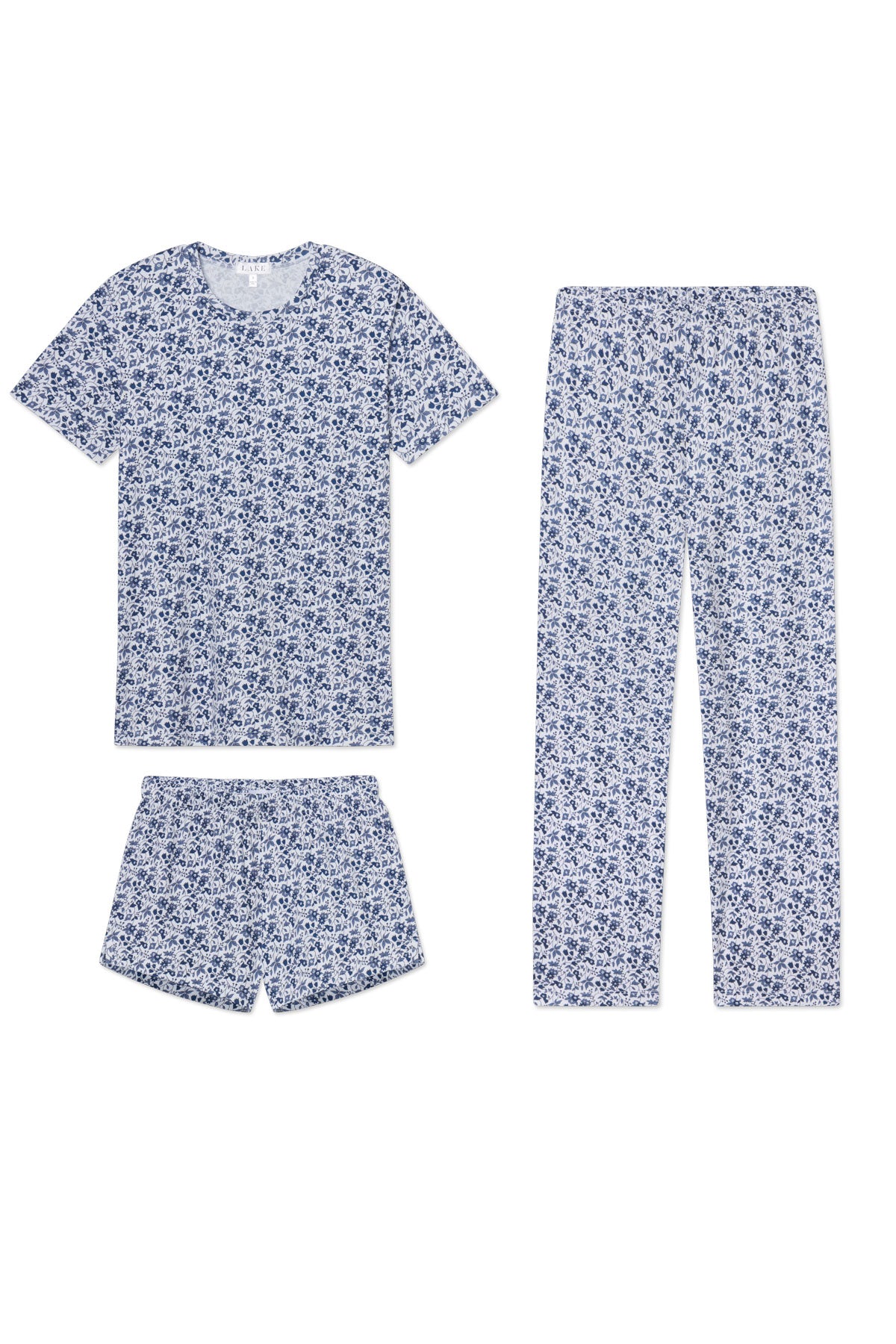 Sea Depth Floral Pima Crew Bundle
