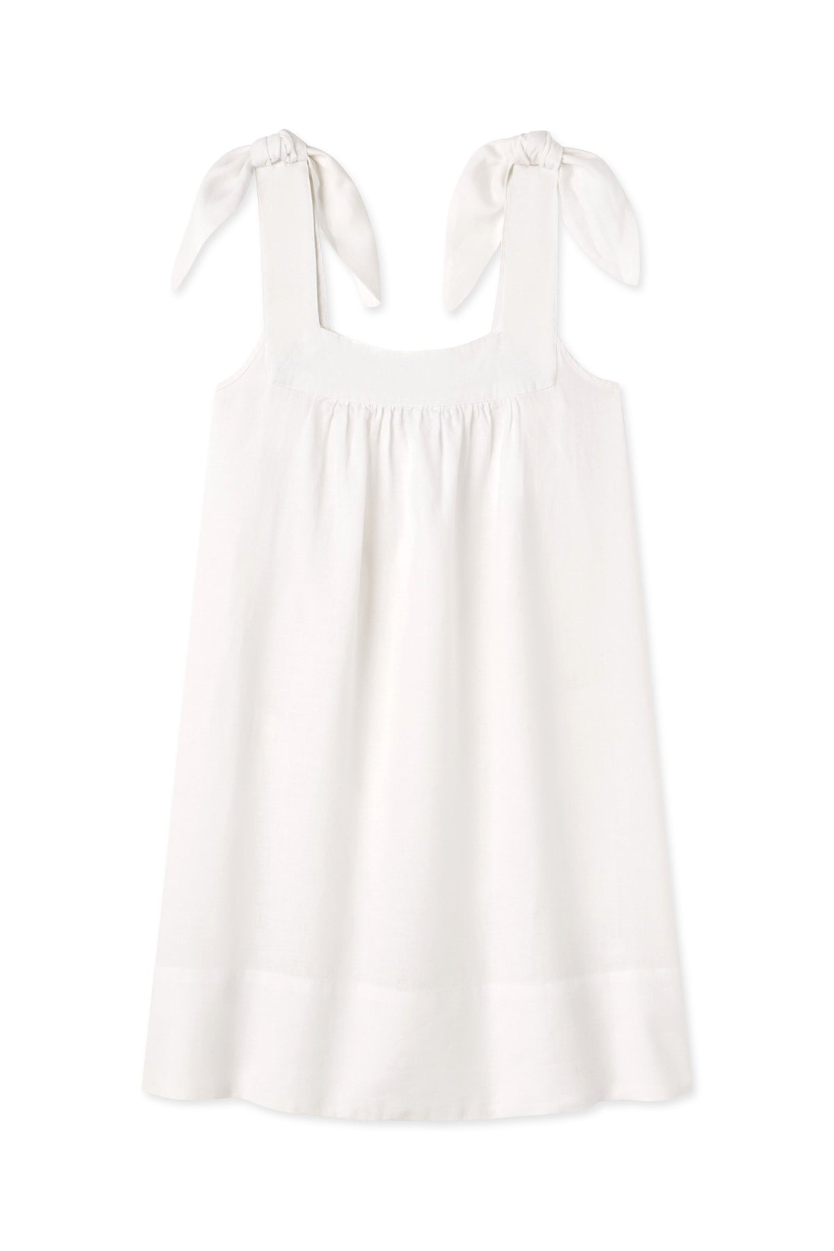 White Linen Coco Cover-Up Dress