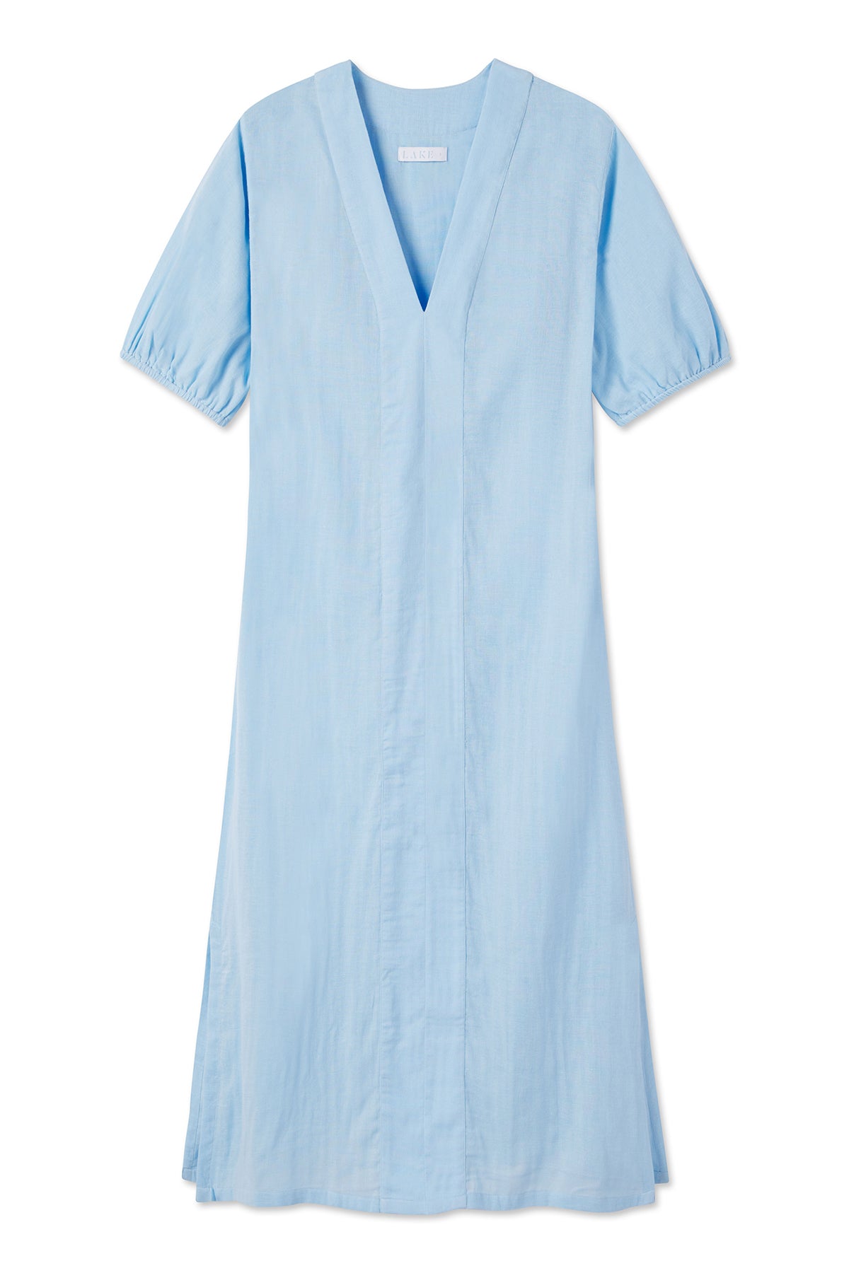 Morning Blue Gauze Caftan Dress