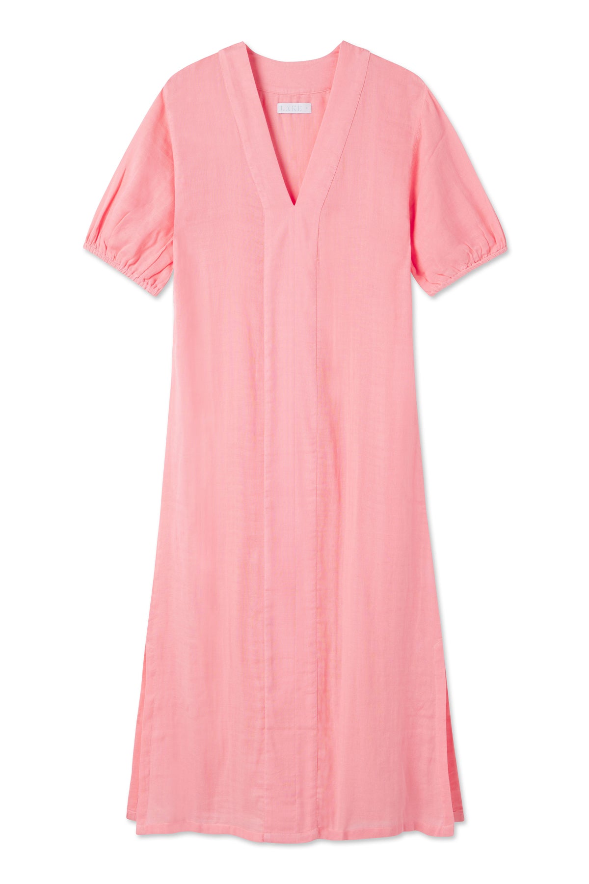 Coral Gauze Caftan Dress – Lightweight & Breezy