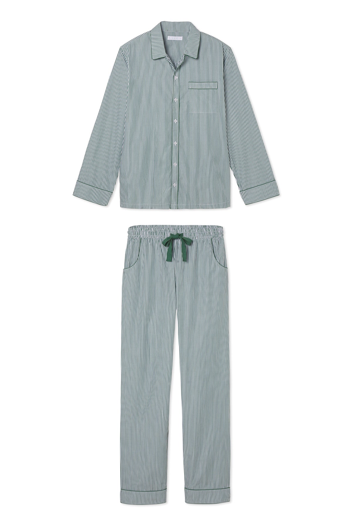 Evergreen Poplin Pajama Set for Men