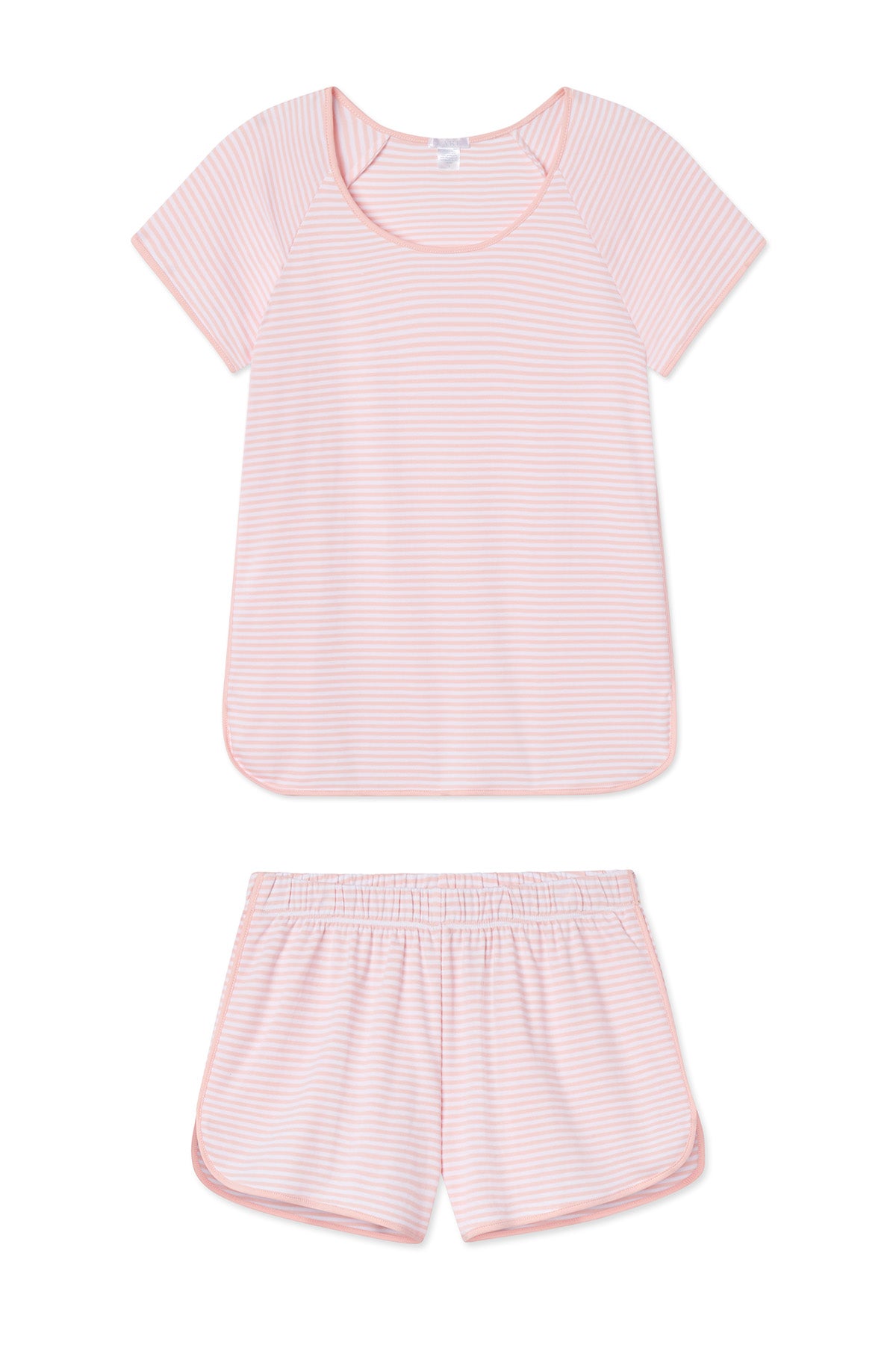 English Rose Stripe Pima Cotton Shorts Set