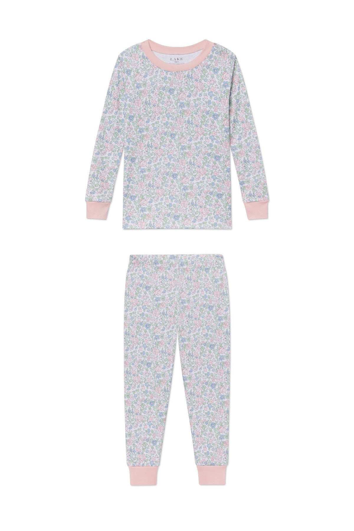 English Rose Floral Kids Long Set