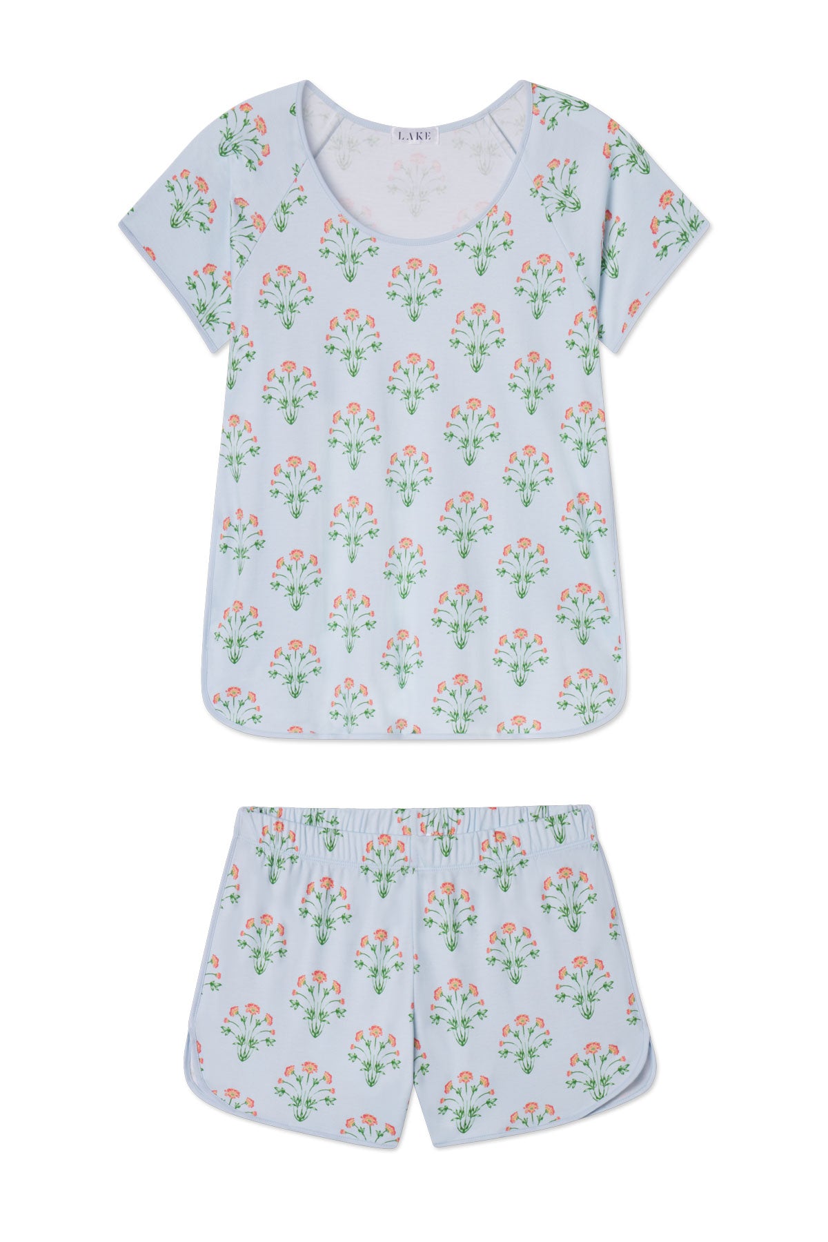 Pima Cotton Shorts Set - Tropical Floral Print