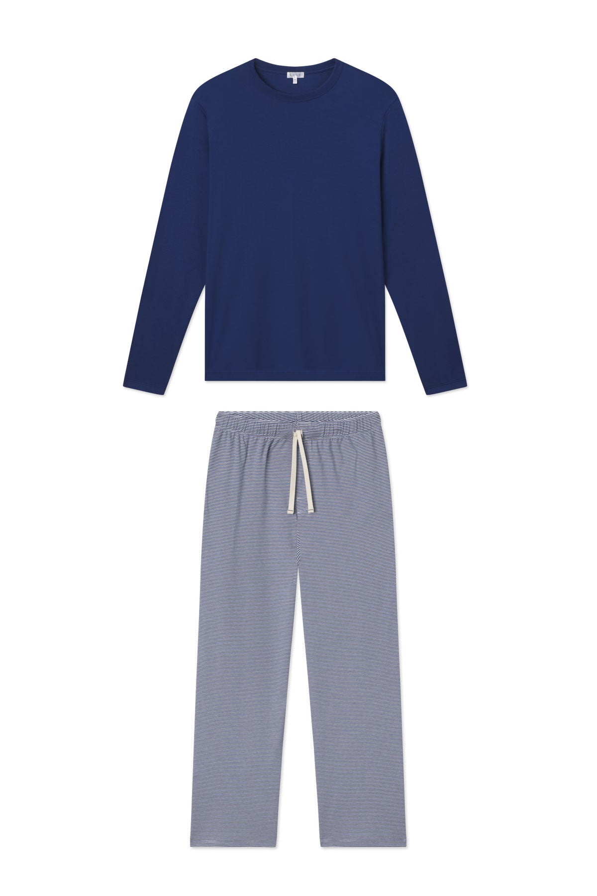 Men's Navy Pima Cotton Sleep Set