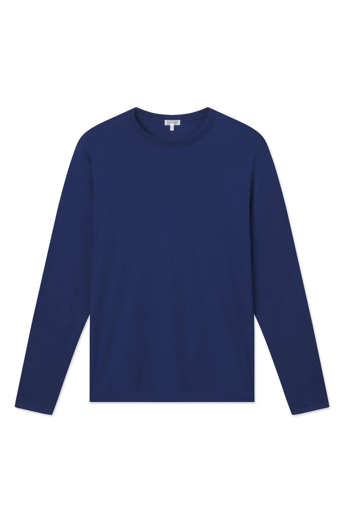 Men's French Navy Pima Cotton Long Sleeve Tee