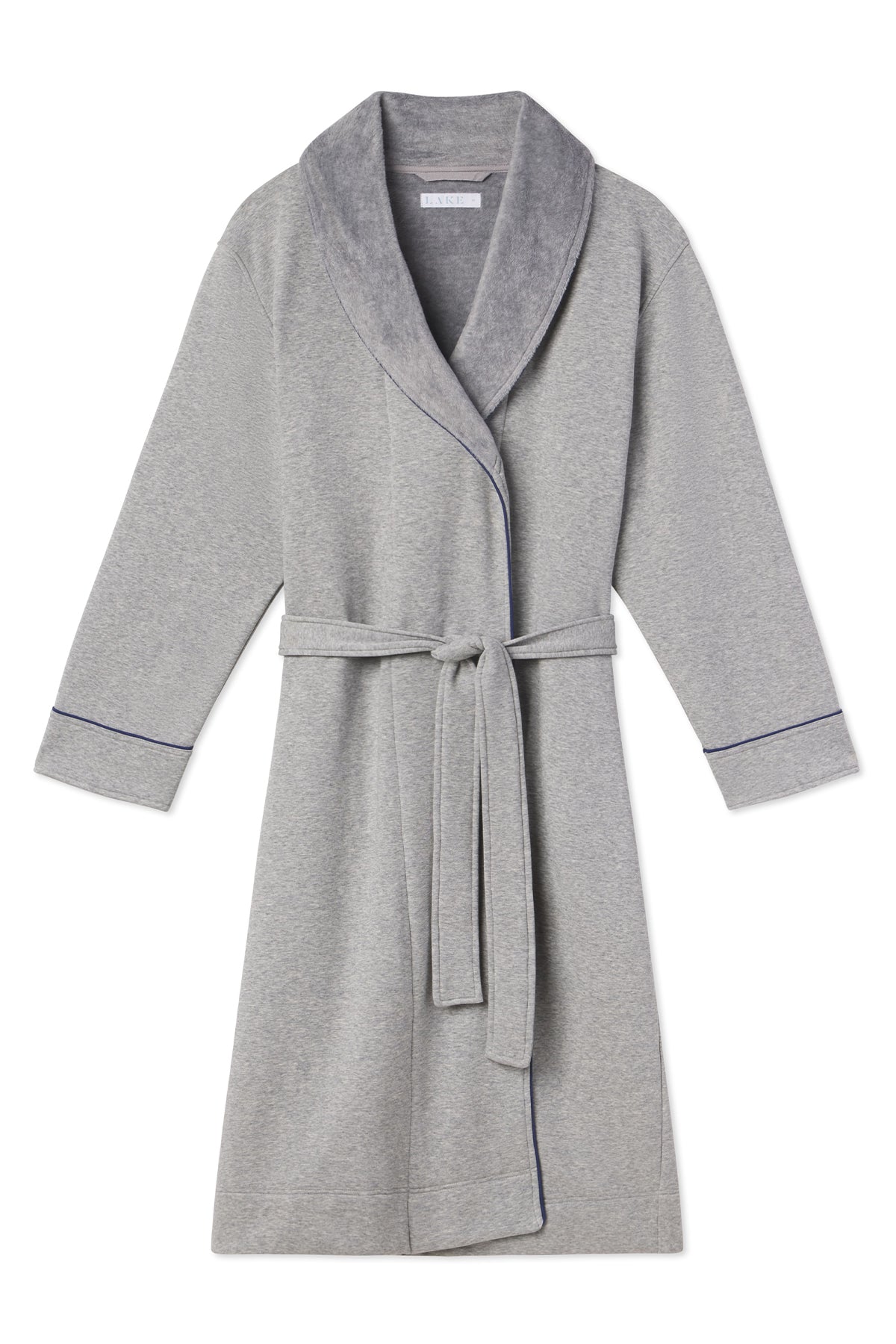 Heather Gray Men's Plush Robe for Relaxation