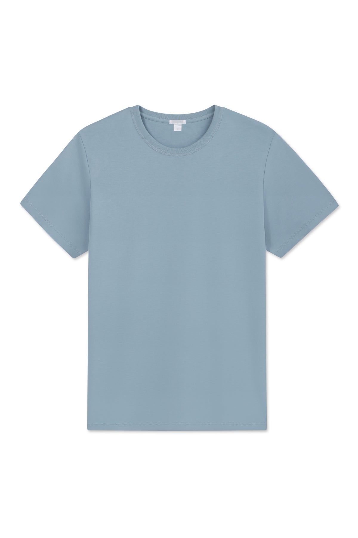 Anchor Blue Pima Cotton Crewneck Tee for Men