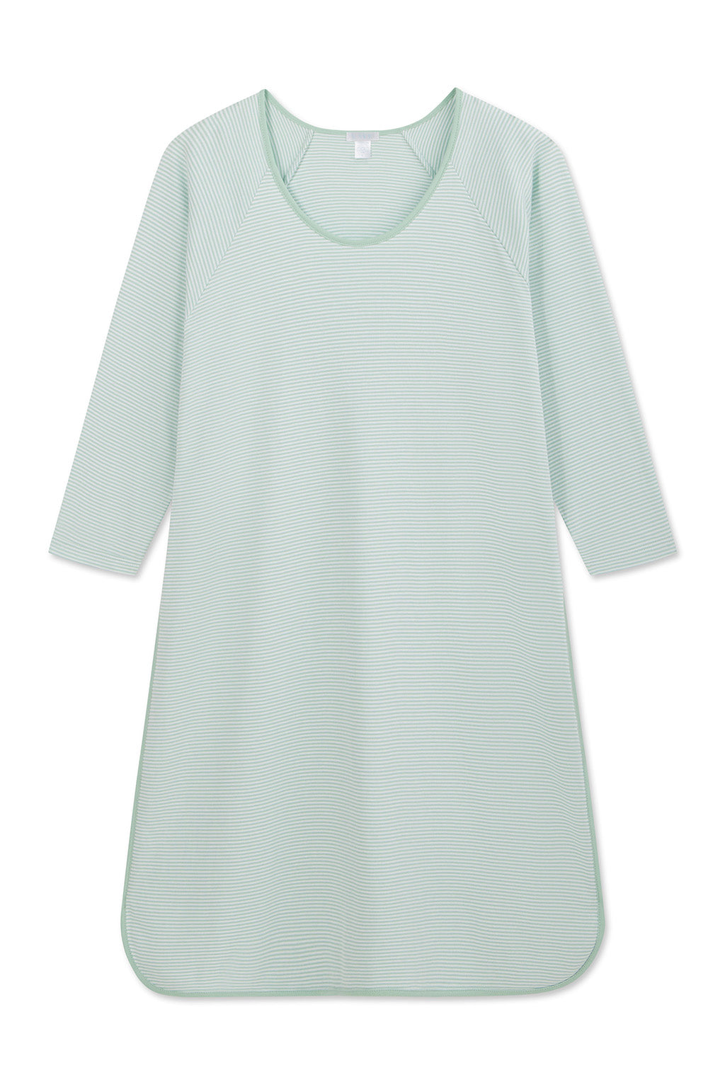 Parisian Green Pima Cotton Long Sleeve Nightgown