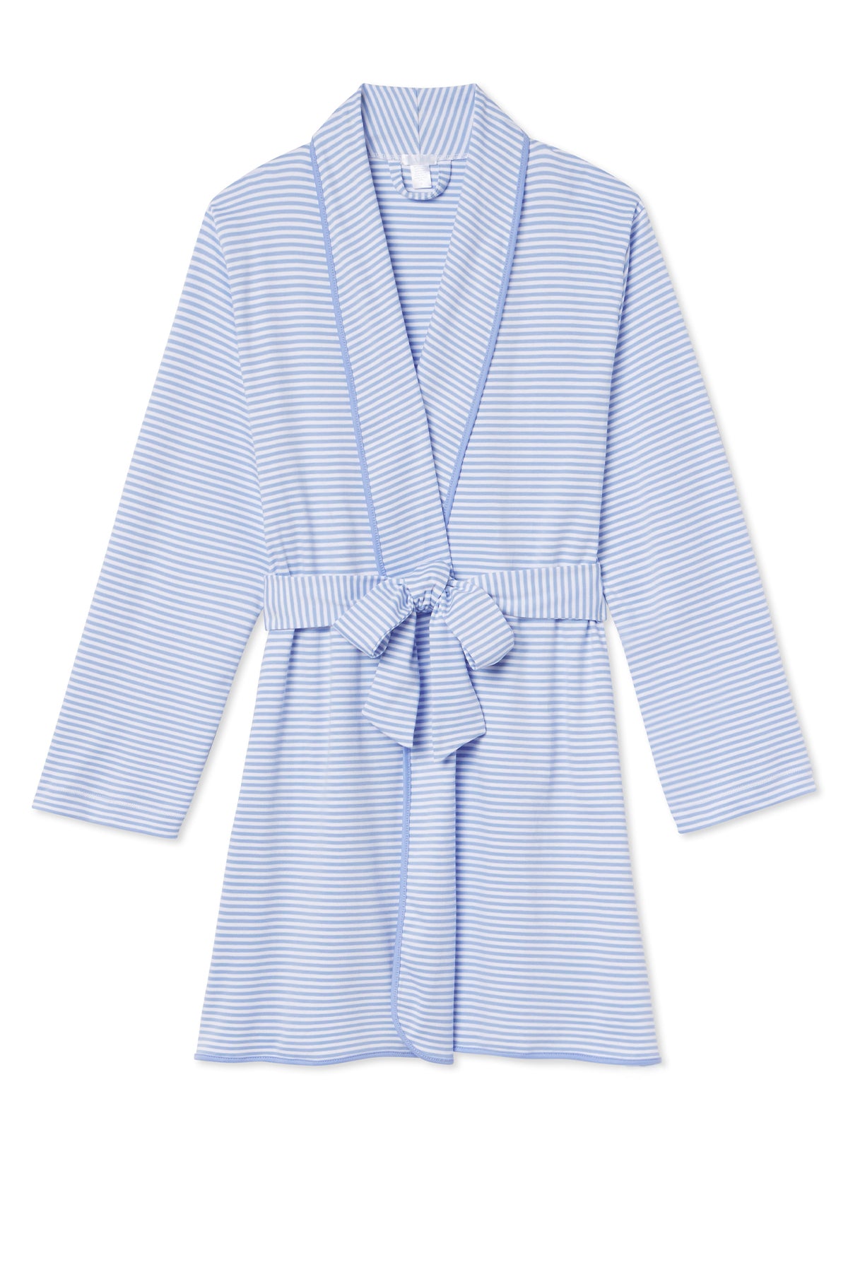 Soft Pima Cotton Robe in Hydrangea Blue