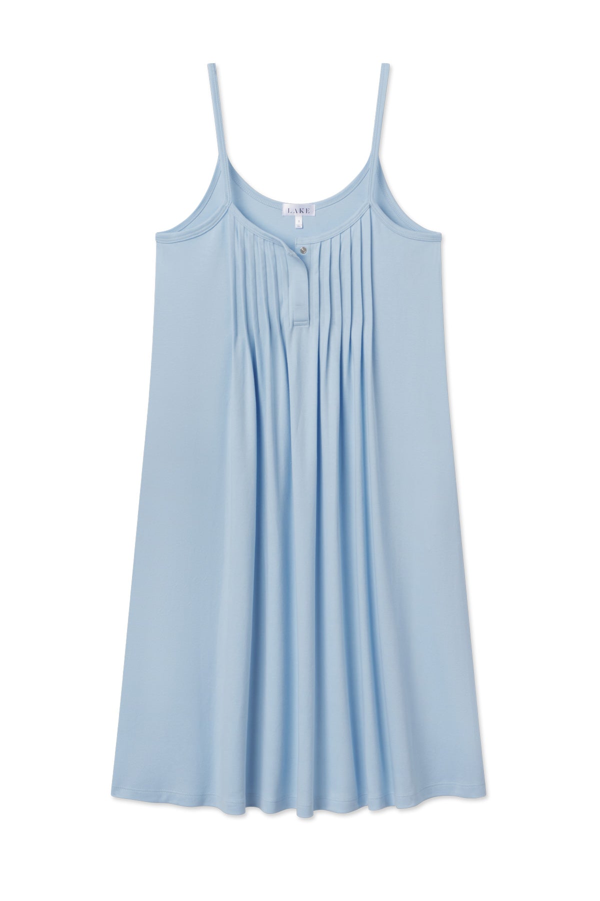 French Blue Pima Cotton Maternity Nightgown