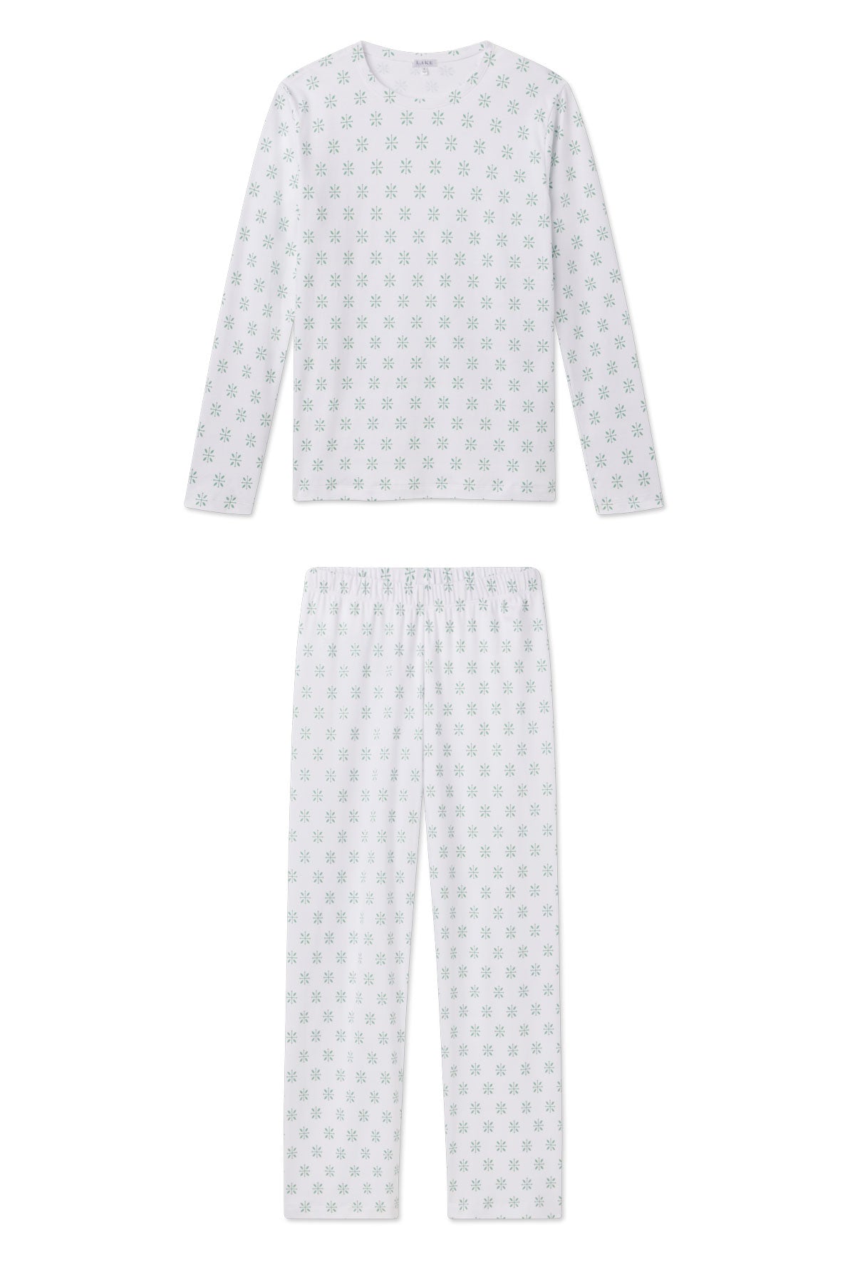 Boxwood Moroccan Print Pima Crew Set