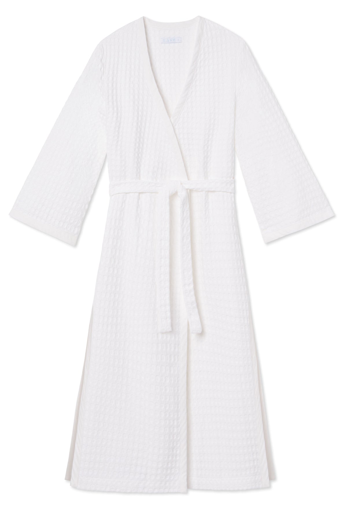 White Waffle Weave Robe – Plush & Cozy
