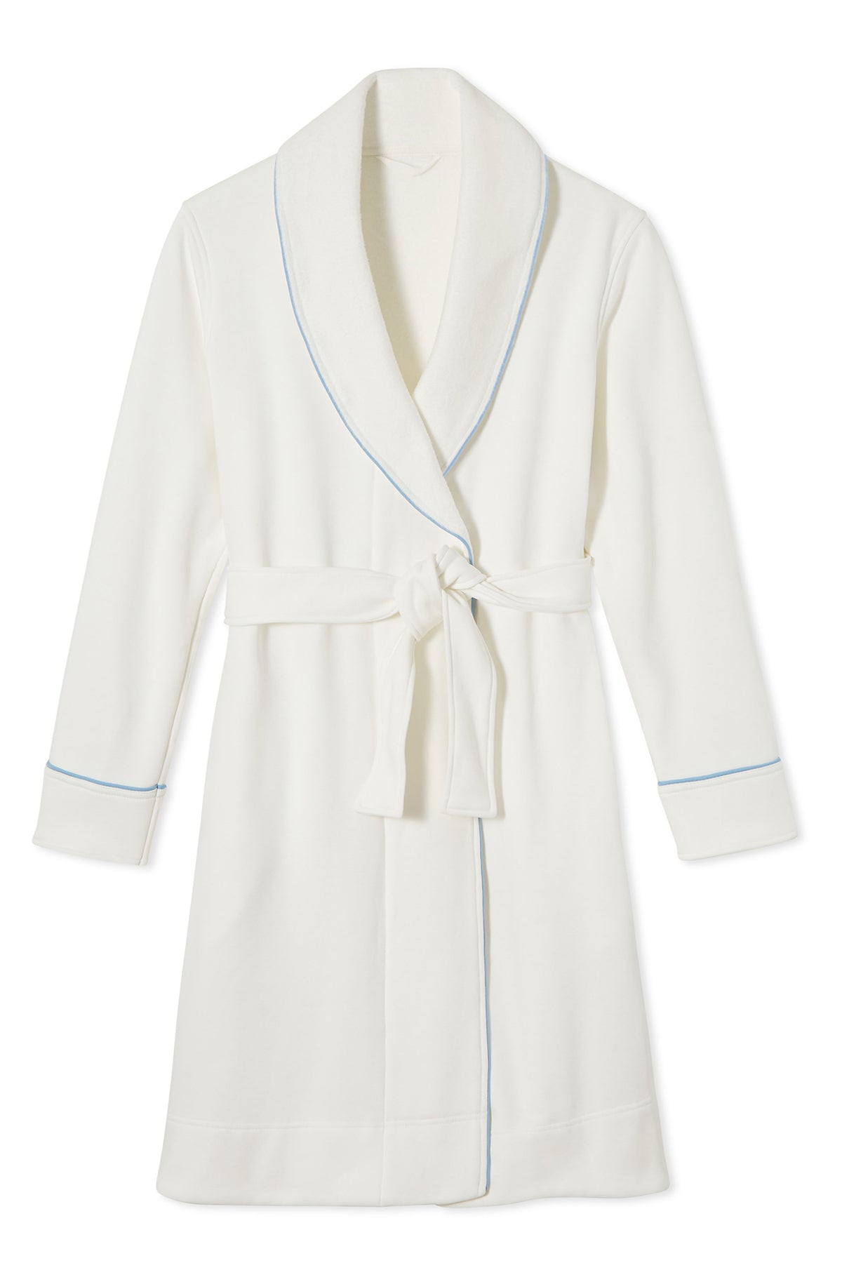 French Blue Plush Robe for Relaxation