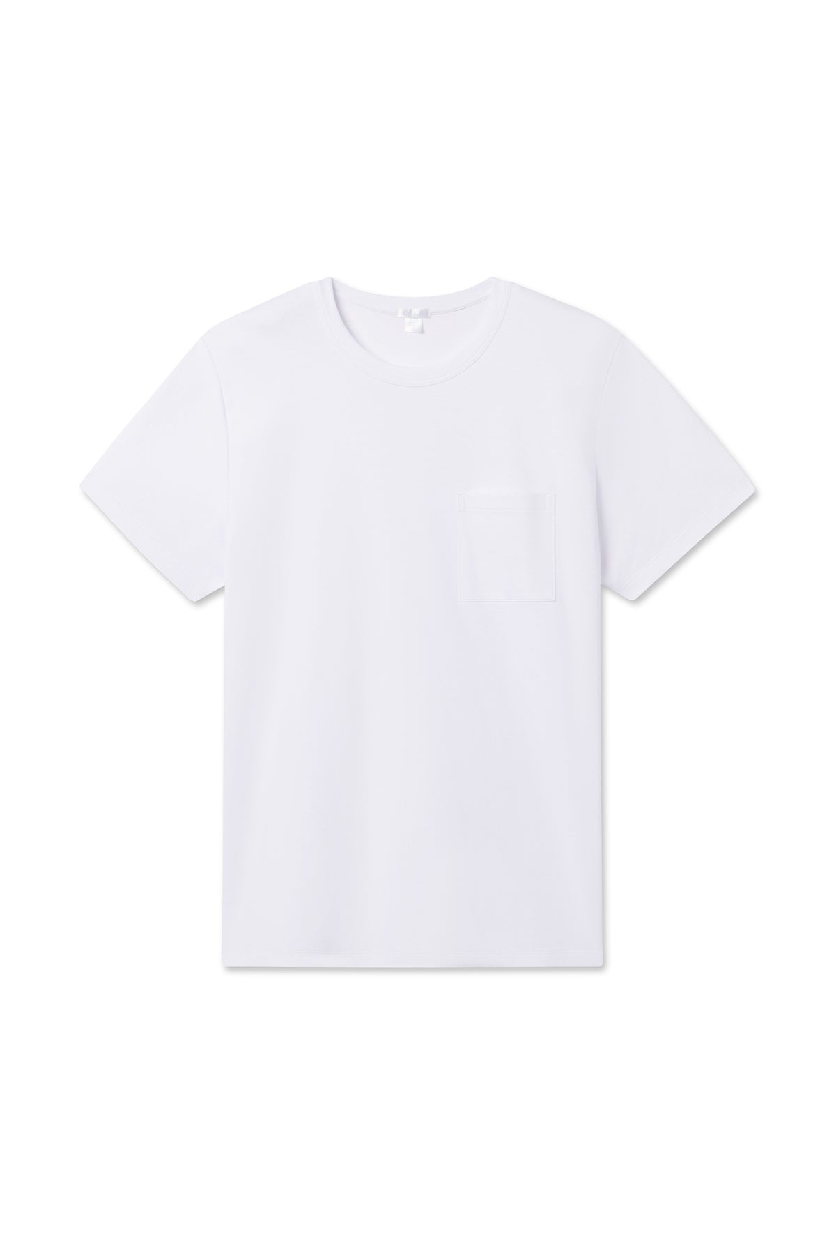 Men's White Pima Cotton Pocket Tee