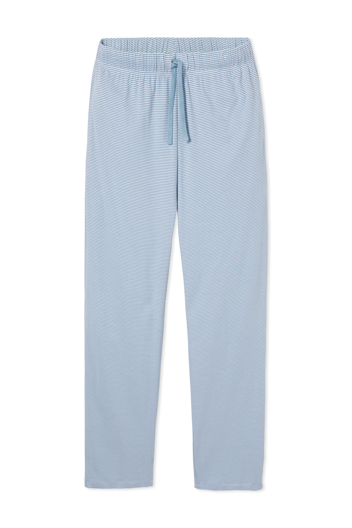 Soft Pima Cotton Pajama Pants for Men - Mineral Blue