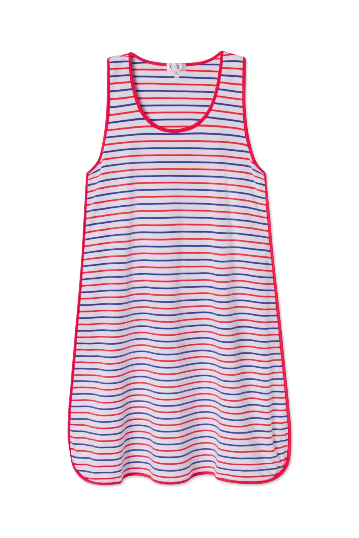 Cobalt Striped Pima Cotton Tank Gown