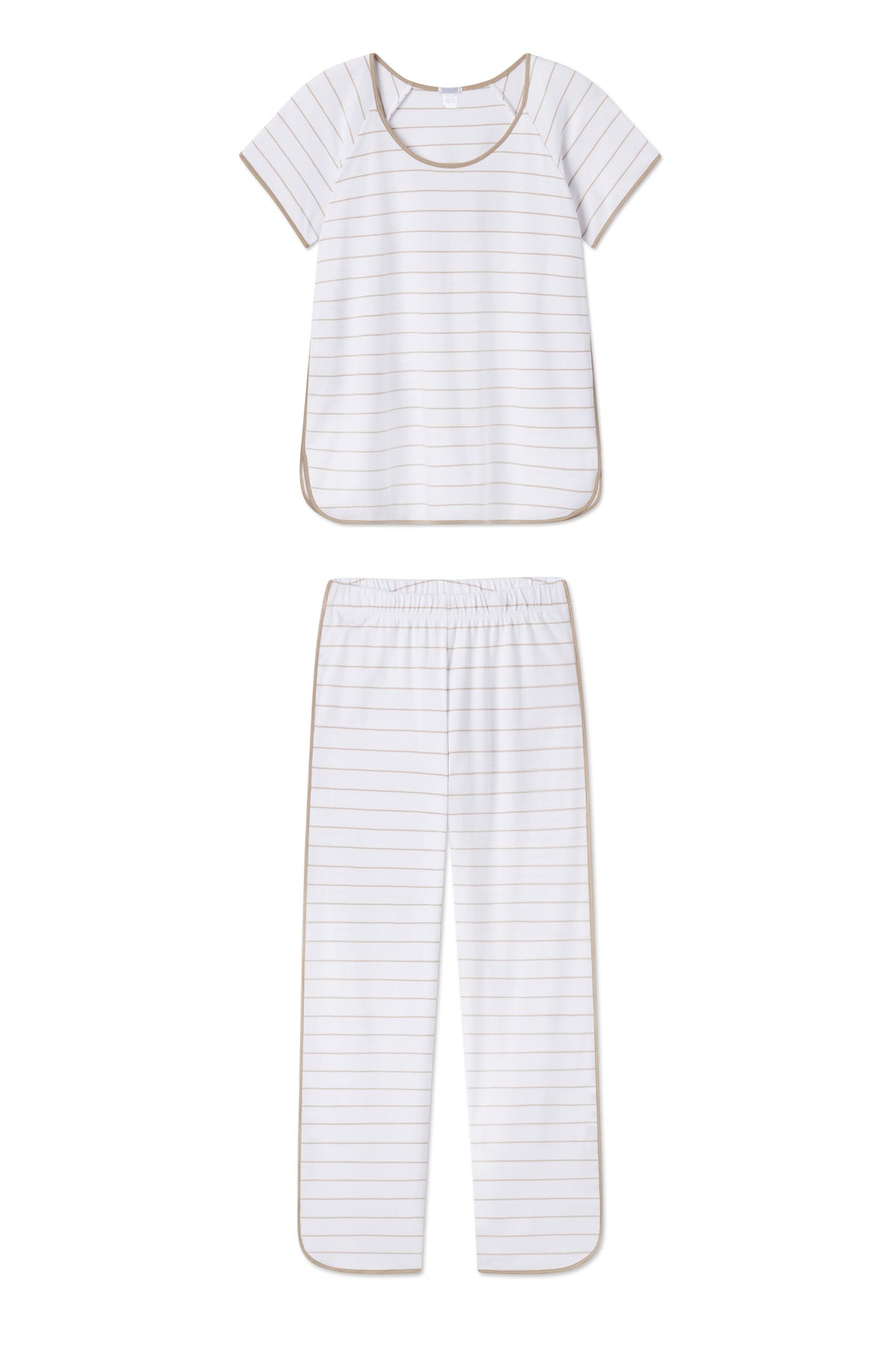 Driftwood Stripe Pima Short-Long Set
