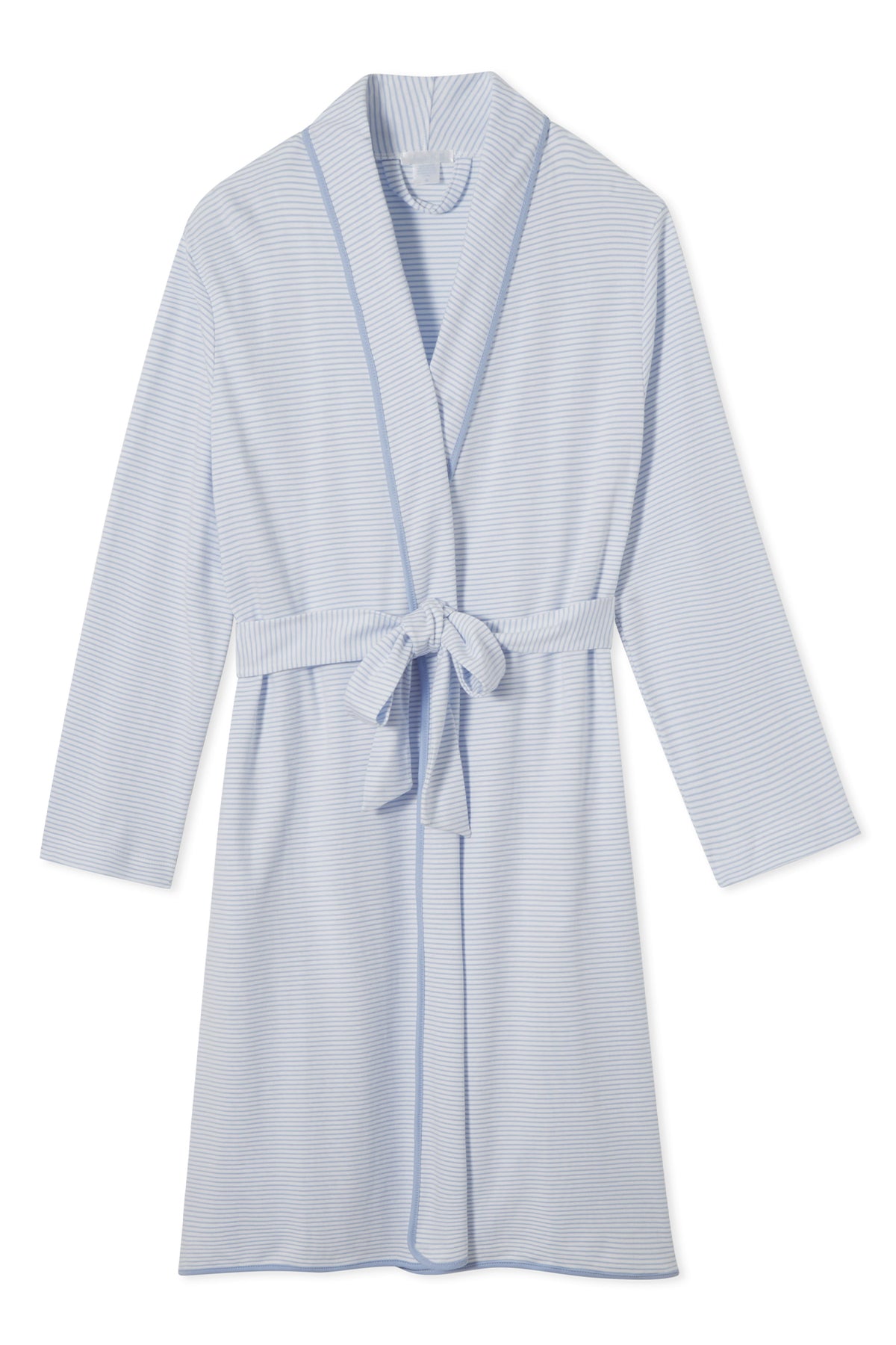 French Blue Pima Cotton Robe