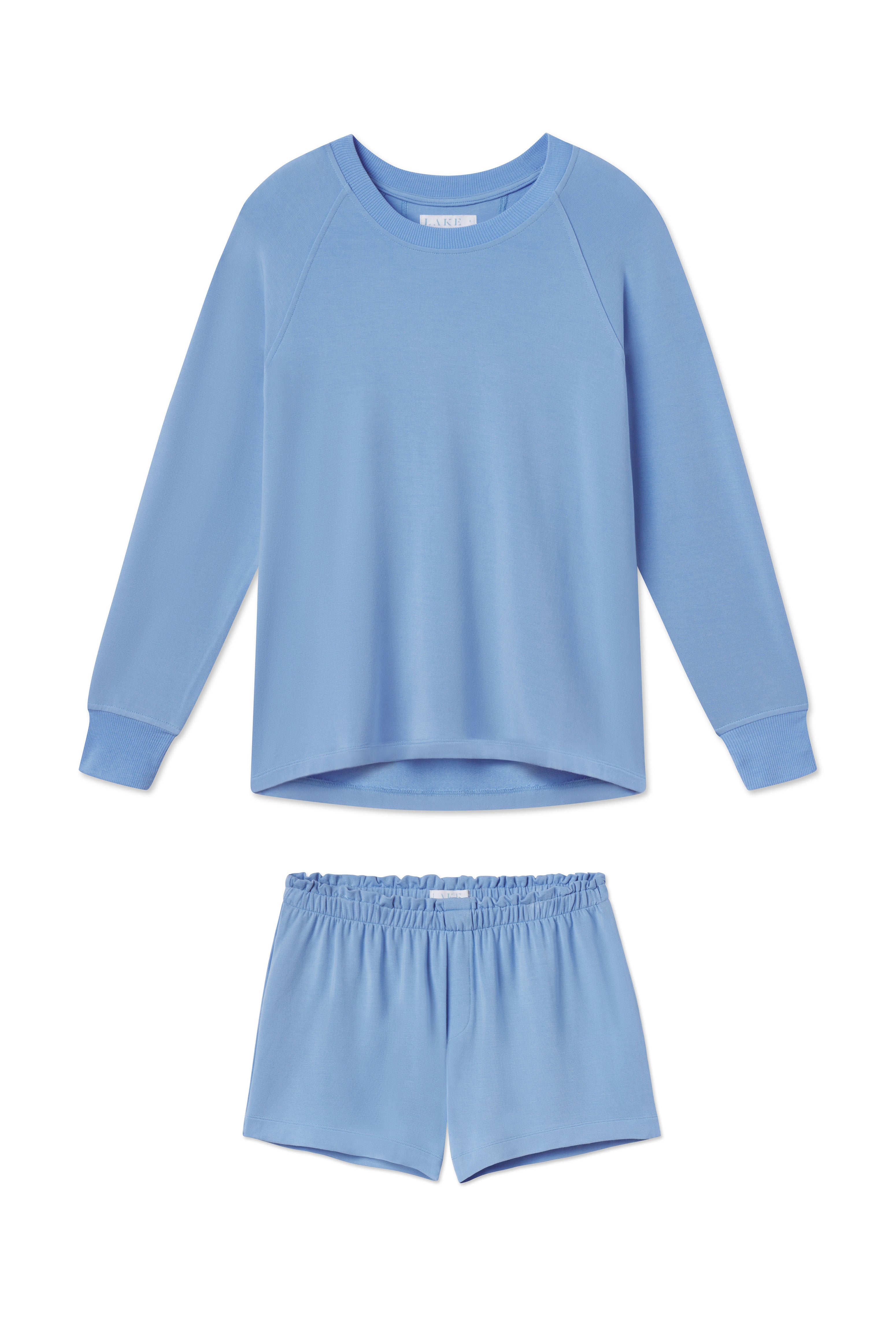 Baltic Blue Lounge Shorts Set for Relaxation