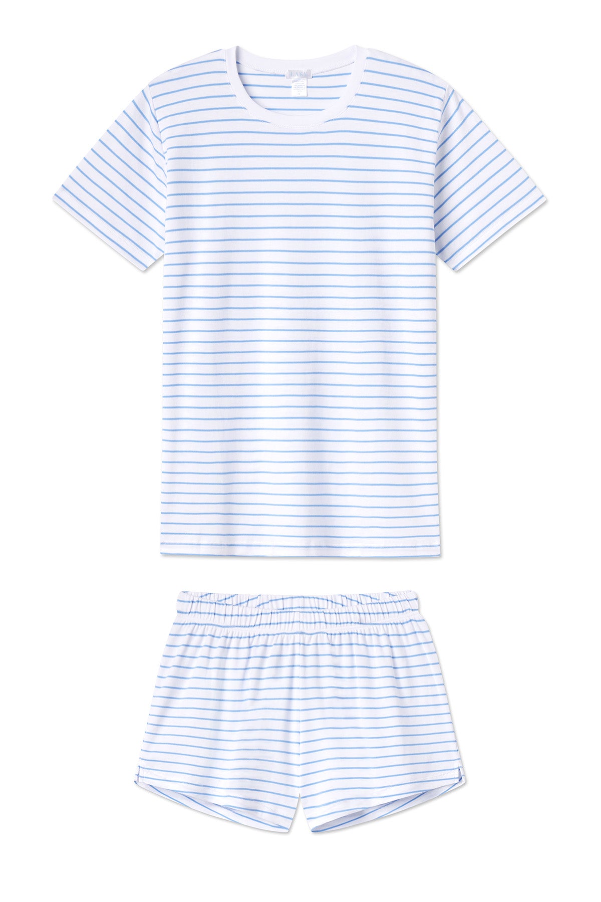 Baltic Blue Pima Cotton Crew Shorts Set