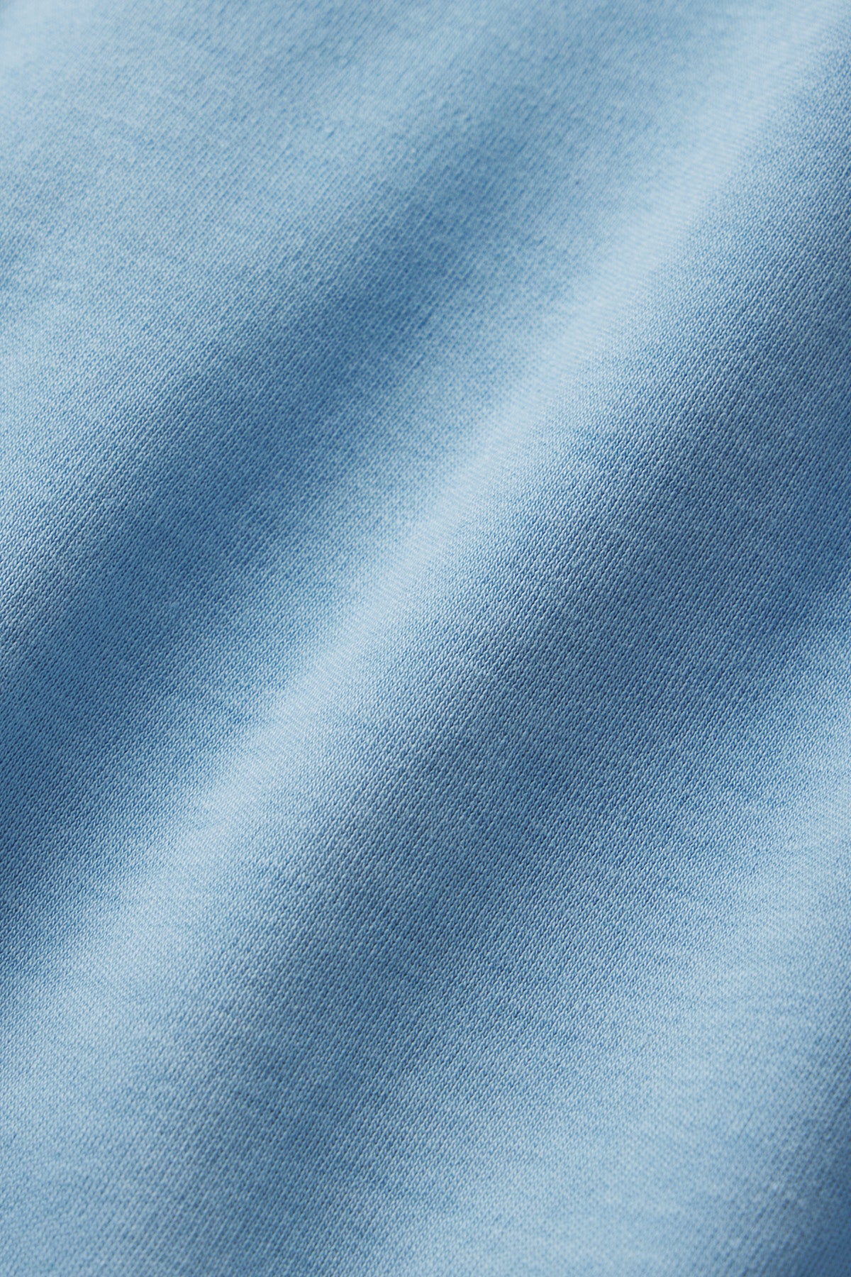 Serene Blue Pima Cotton Scallop Robe